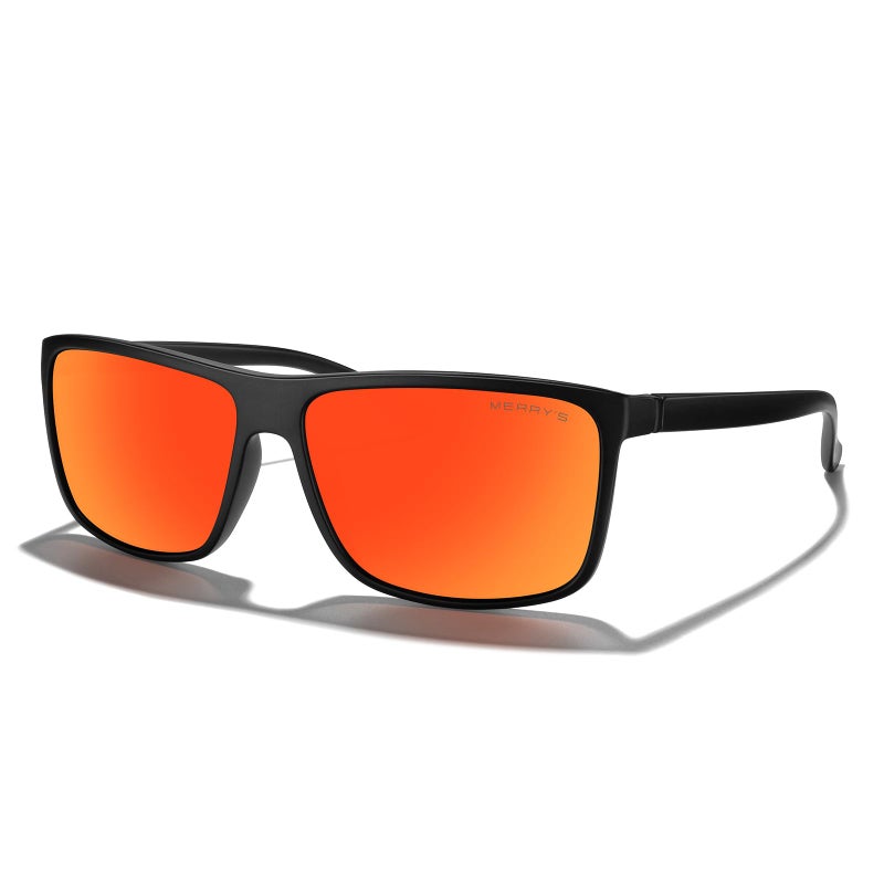 MERRY'S Rectangular Polarized Sports Sunglasses for Men Women Cycling Driving Fishing UV400 Protection S8225 - Image 1